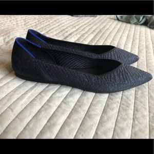 Rothy’s Points Size 11.5 Blue Metallic